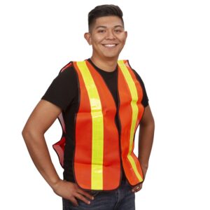 Chaleco de seguridad color Anaranjado.